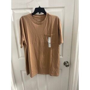 Goodfellow & Co. Relaxed Fit Pocket T Shirt Size L Tall Light Brown New With Tag